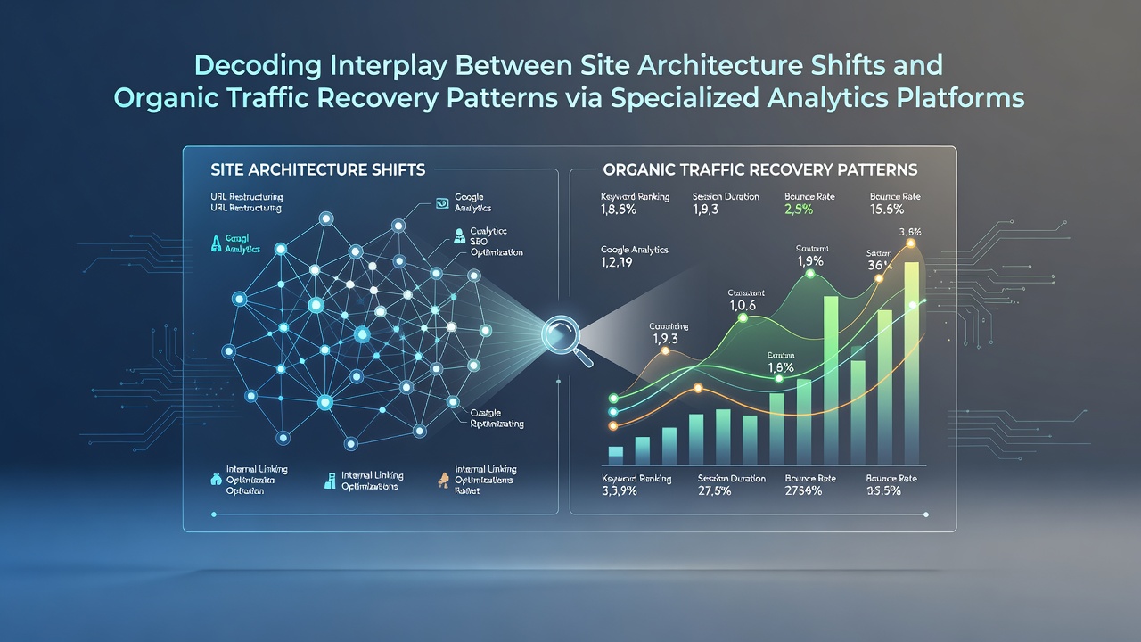 Decoding Interplay Between Site Architecture Shifts and Organic Traffic Recovery Patterns via Specialized Analytics Platforms
