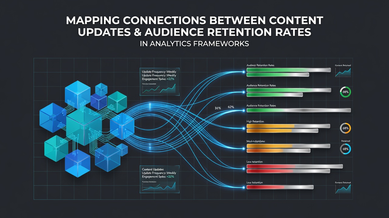 Mapping Connections Between Content Updates and Audience Retention Rates in Analytics Frameworks